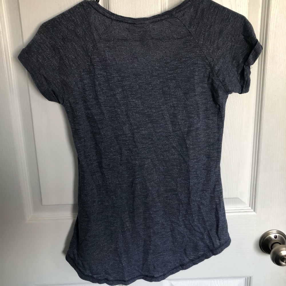 navy blue basic tee - Picture 2 of 3